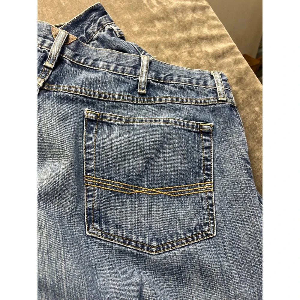 Ariat M4 Low Rise Boot Cut Jeans Mens 42x32 Medium Wash Denim 100%‎ Cotton